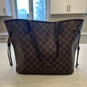 Louis Vuitton Brown Checkered Tote